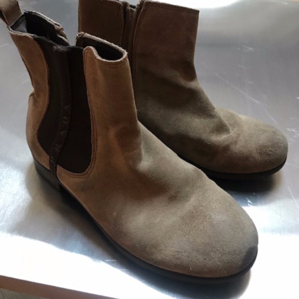 Prada kids boots suede 31